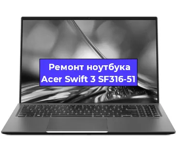 Чистка от пыли и замена термопасты на ноутбуке Acer Swift 3 SF316-51 в Белгороде